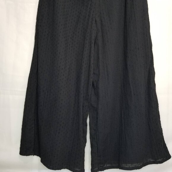 NWOT Asos Design off shoulder button front textured jumpsuit black sz 4 cropped - Picture 5 of 12